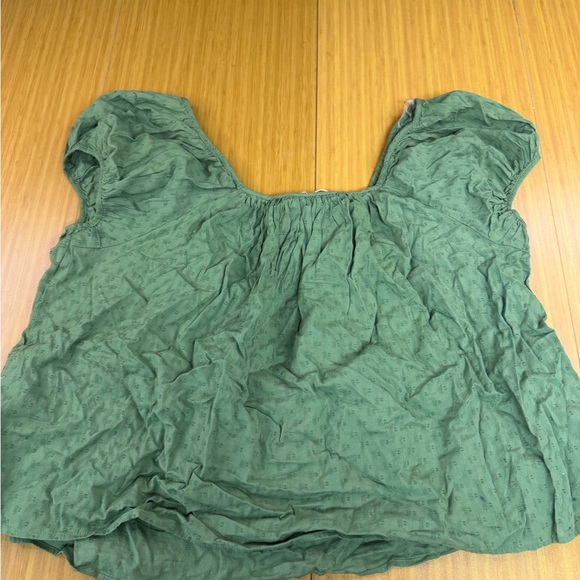 NWT Women's Universal Thread XXL Green Floral Puff Sleeve - Picture 7 of 7